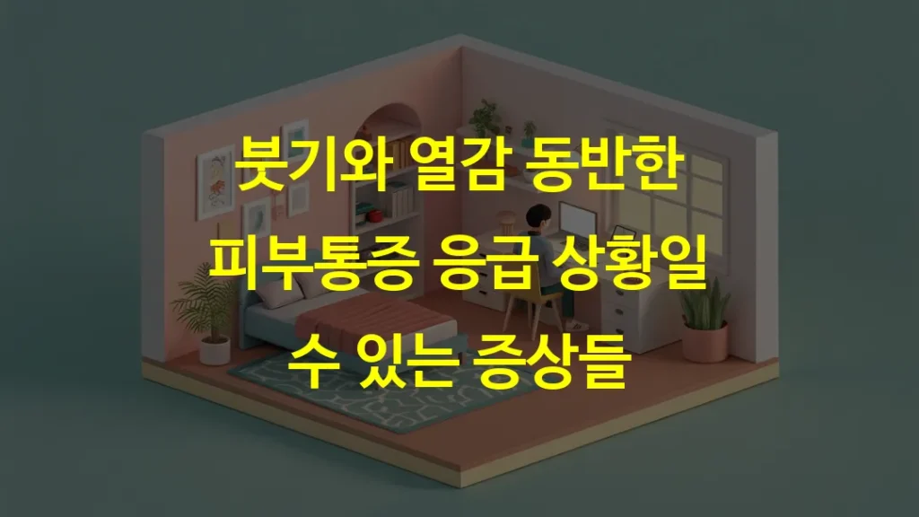 붓기와 열감 동반한 피부통증 응급 상황일 수 있는 증상들