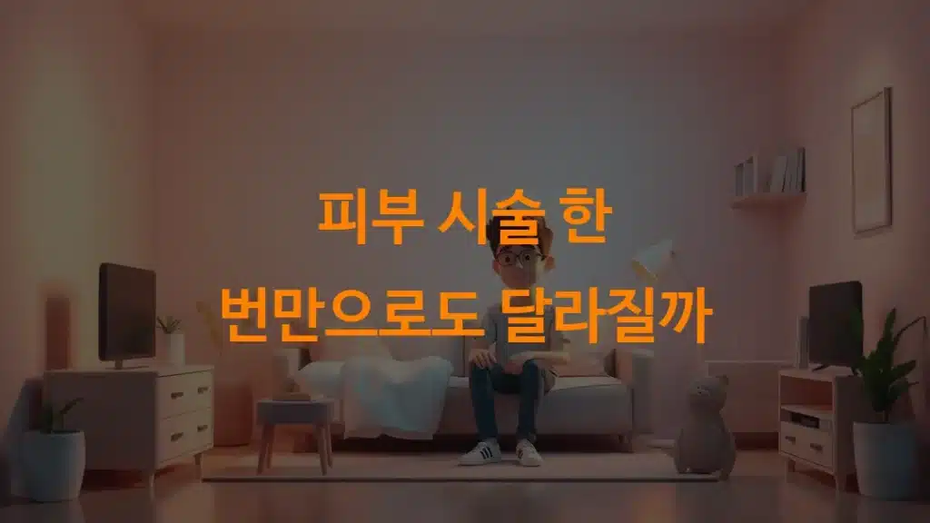 피부 시술 한 번만으로도 달라질까